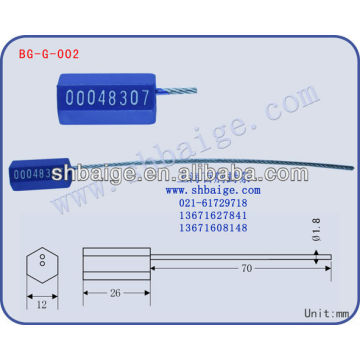 Sicherheitsverschluss für Container BG-G-002, Kabelschlossdichtung